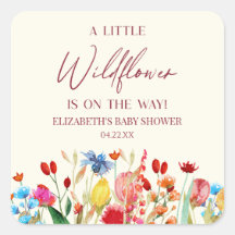 Un pequeño Baby Shower de flores silvestres
