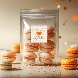 Pegatina Cuadrada Un pequeño Cutie Pie está en camino - Pequeño Pega