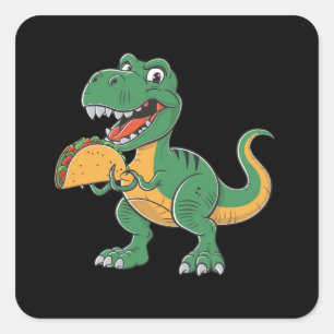 Pegatina Cuadrada un personalizado de estilo vibrante divertido para