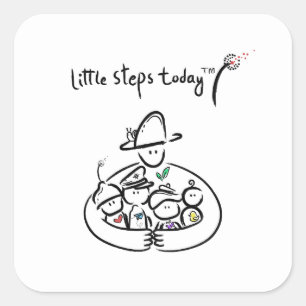 Pegatina Cuadrada Un Poco de Unión – Tito & Friends Sticker