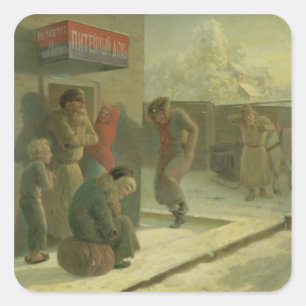 Pegatina Cuadrada Un pub