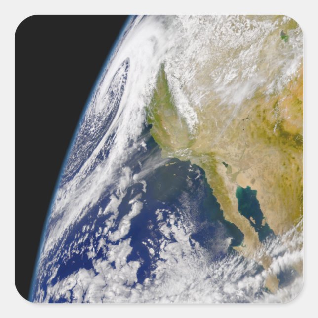 Pegatina Cuadrada Un sistema masivo de baja presión (Anverso)