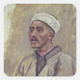 Pegatina Cuadrada Un tártaro siberiano