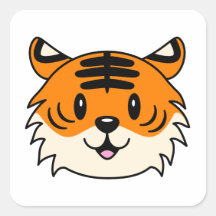 Un tigre Personalizado sonriente y agudo