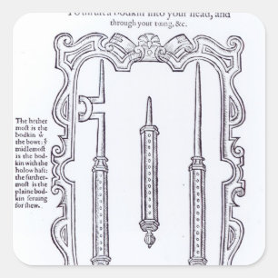 Pegatina Cuadrada Un truco mágico