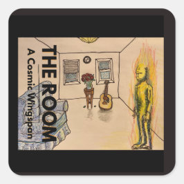 Pegatina Cuadrada Un Wingspan Cósmico Sticker "La Habitación"