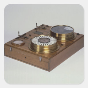 Pegatina Cuadrada Un Zeigertelegraph, producido por Werner von