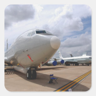 Pegatina Cuadrada Una aeronave RC-135V/W Rivet Joint