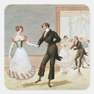 Pegatina Cuadrada Una bola