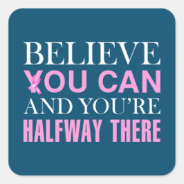 Pegatina Cuadrada Una cita inspiradora para la toma de conciencia so