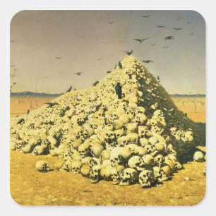 Pegatina Cuadrada Una historia de la guerra de 1871, 1871