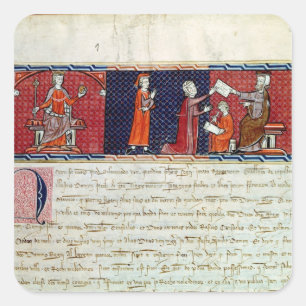 Pegatina Cuadrada Una mujer que juró antes