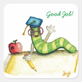 Pegatina Cuadrada Una nota del profesor