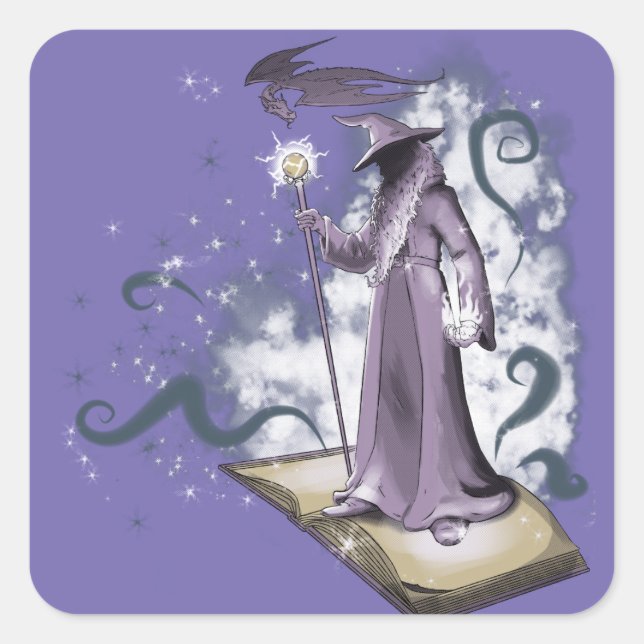 Pegatina Cuadrada Una Pequeña Astucia (Anverso)