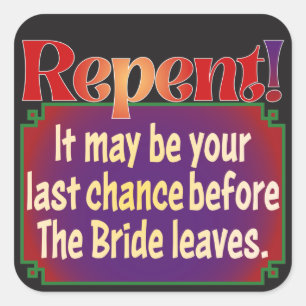 Pegatina Cuadrada Una respuesta inteligente COVID-19