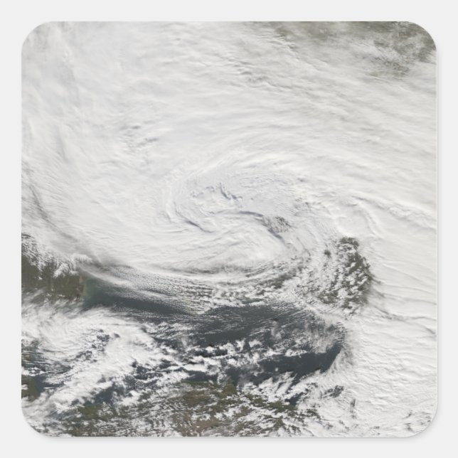 Pegatina Cuadrada Una tormenta sobre el Mar Negro y el Mar de Azov (Anverso)