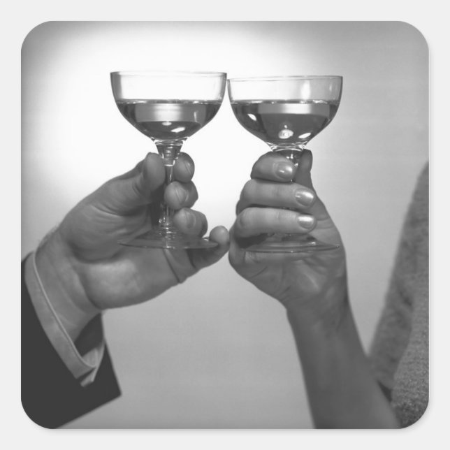 Pegatina Cuadrada Una tostada (Anverso)