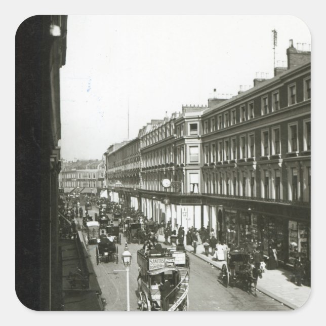 Pegatina Cuadrada Una vista de la arboleda de Westbourne, Londres (Anverso)