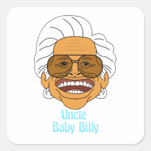 Pegatina Cuadrada Uncle Baby Billy
