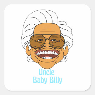 Pegatina Cuadrada Uncle Baby Billy