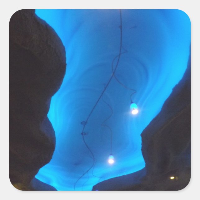 Pegatina Cuadrada Underwater Lights stickers (Anverso)