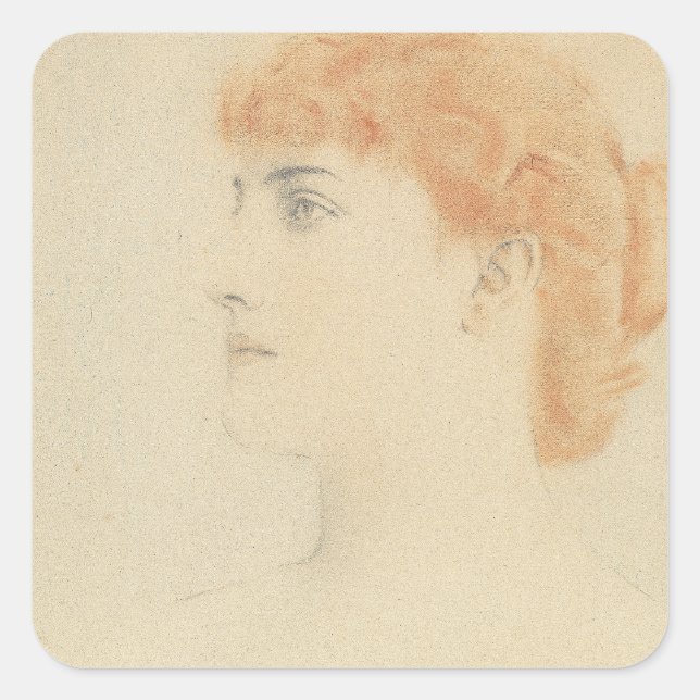 Pegatina Cuadrada Une Parisienne | 1916 (Anverso)