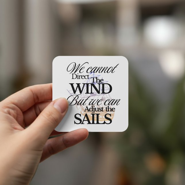 Pegatina Cuadrada Única cosecha gráfica en blanco y negro (Unique Black and White Graphic Vintage Square Sticker)