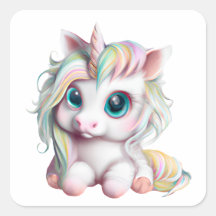 Unicornio de bebé dulce y adorable