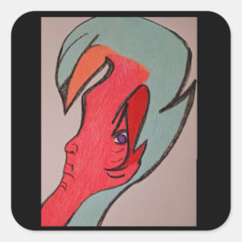 Pegatina Cuadrada Unique Original Character Art Sticker Sheets