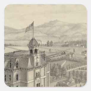 Pegatina Cuadrada Universidad del Pacífico