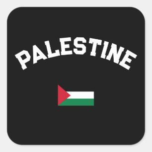 Pegatina Cuadrada Universidad Estatal de Varsity de Palestina