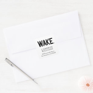 Pegatina Cuadrada Universidad Wake Forest   Wake Wordmark