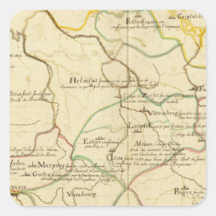 Pegatina Cuadrada Universidades de Austria y República Checa