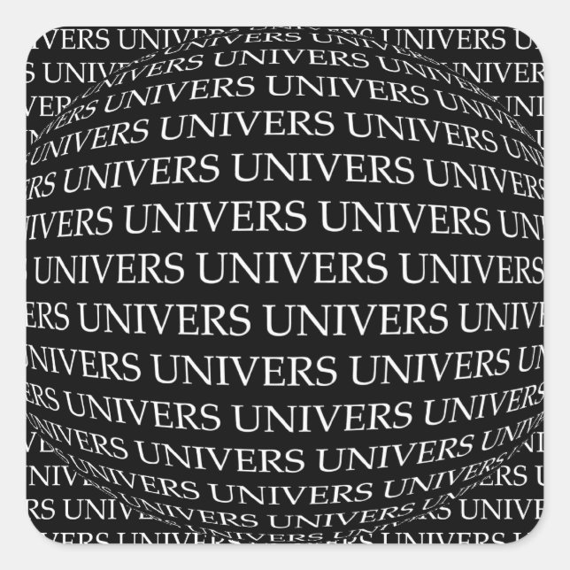 PEGATINA CUADRADA UNIVERSO (Anverso)