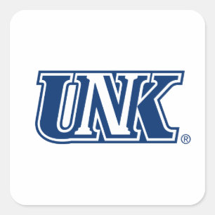 Pegatina Cuadrada UNK   Universidad de Nebraska en Kearney