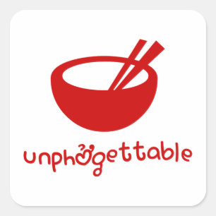 Pegatina Cuadrada Unphở gettable