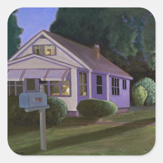 Pegatina Cuadrada Upstairs Downstairs 2006 (Anverso)