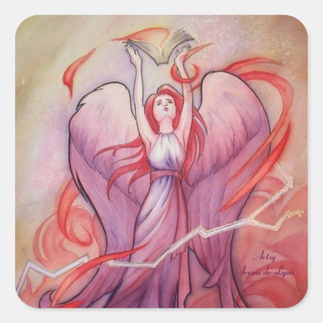 Pegatina Cuadrada Uriel (Anverso)