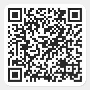 Pegatina Cuadrada URL del Personalizado de código QR personalizado