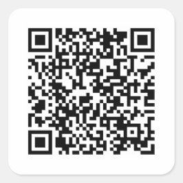 Pegatina Cuadrada URL del Personalizado de código QR personalizado