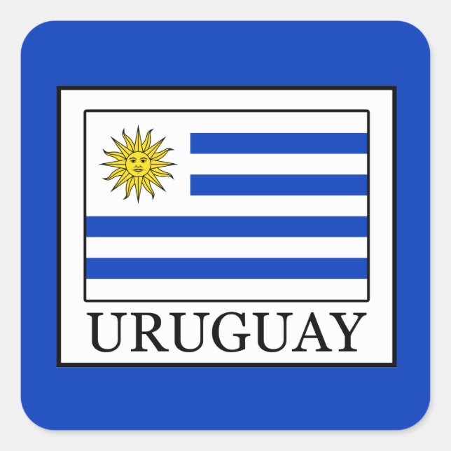 Pegatina Cuadrada Uruguay (Anverso)