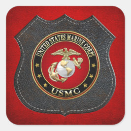 Pegatina Cuadrada USMC EGA [Edición Especial] [3D]