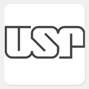 Pegatina Cuadrada USP (logotipo)