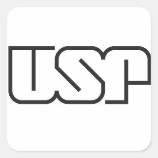 Pegatina Cuadrada USP (logotipo)