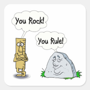 Pegatina Cuadrada Usted oscila, usted gobierna