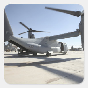 Pegatina Cuadrada V-22 Aeronaves Osprey tiltrotor 2