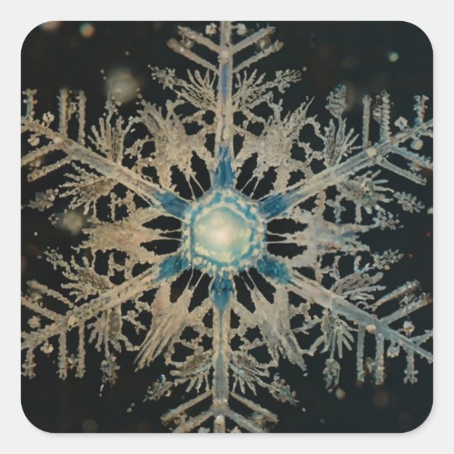 Pegatina Cuadrada Vacaciones planas (Anverso)