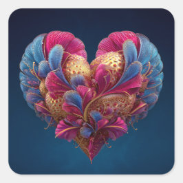 Pegatina Cuadrada Valentine’s Day Stickers | Cute, Romantic 