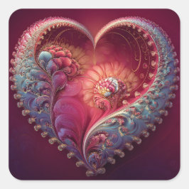 Pegatina Cuadrada Valentine’s Day Stickers | Cute, Romantic 