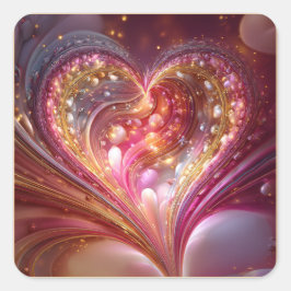 Pegatina Cuadrada Valentine’s Day Stickers | Cute, Romantic 